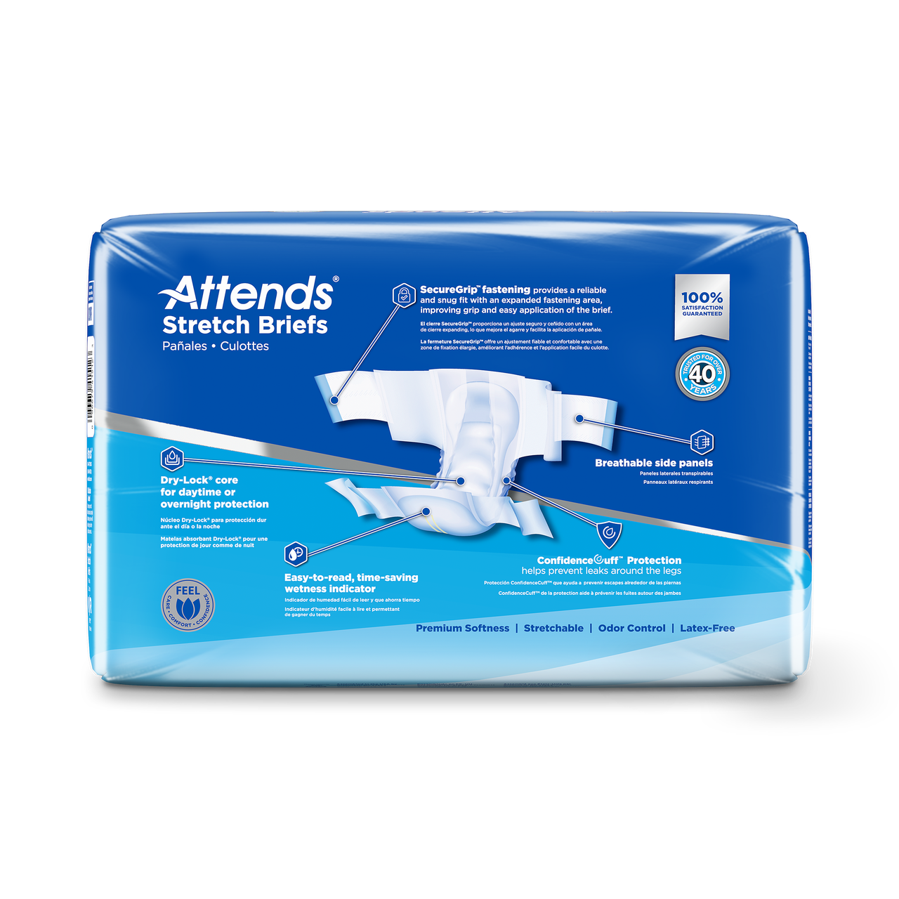 Attends® Stretch Briefs