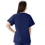 Medline ComfortEase Unisex Reversible Scrub Tops with 2 Pockets 