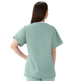 Medline ComfortEase Unisex Reversible Scrub Tops with 2 Pockets 
