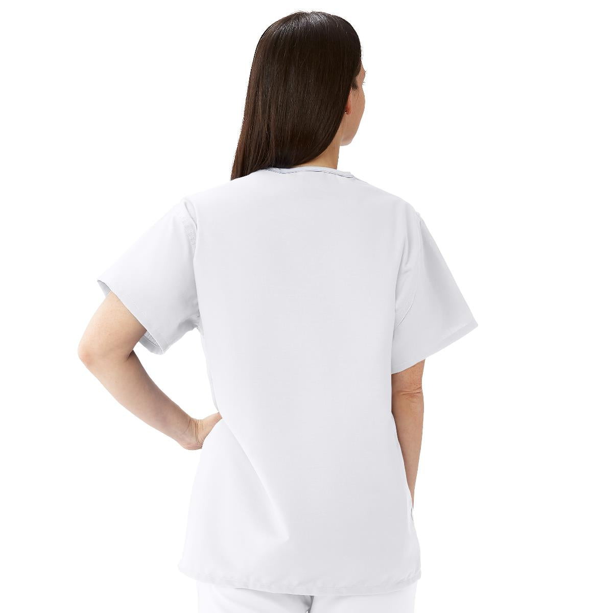 Medline ComfortEase Unisex Reversible Scrub Tops with 2 Pockets 