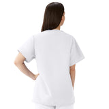 Medline ComfortEase Unisex Reversible Scrub Tops with 2 Pockets 