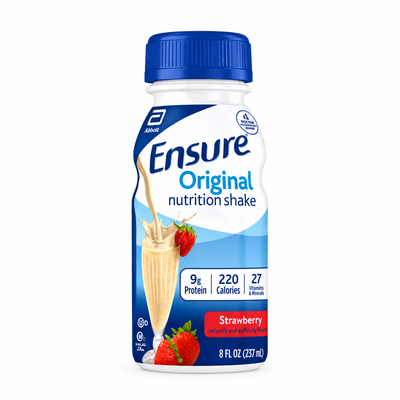Ensure® Original Nutrition Shake Strawberry Flavor Liquid 8 oz. Bottle