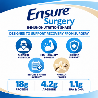 Ensure® Surgery Immunonutrition Shake Vanilla Flavor Oral Supplement