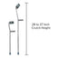 Forearm Crutches Mckesson Adult Steel Frame