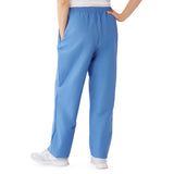 Medline ComfortEase Women's Elastic Waist Scrub Pants with 2 Pockets 