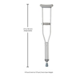 McKesson Underarm Crutches for Adults and Children 