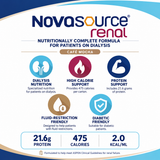 Novasource® Renal Nutritionally Complete Formula for Patients on Dialysis