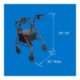 ProBasics Deluxe Aluminum Rollator, 8-Inch Wheels
