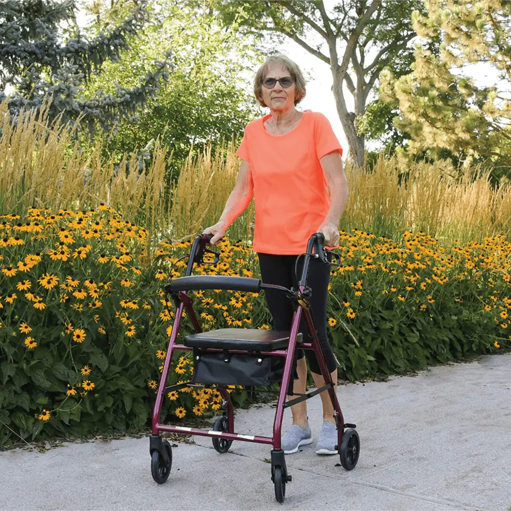 ProBasics Deluxe Aluminum Rollator, 8-Inch Wheels
