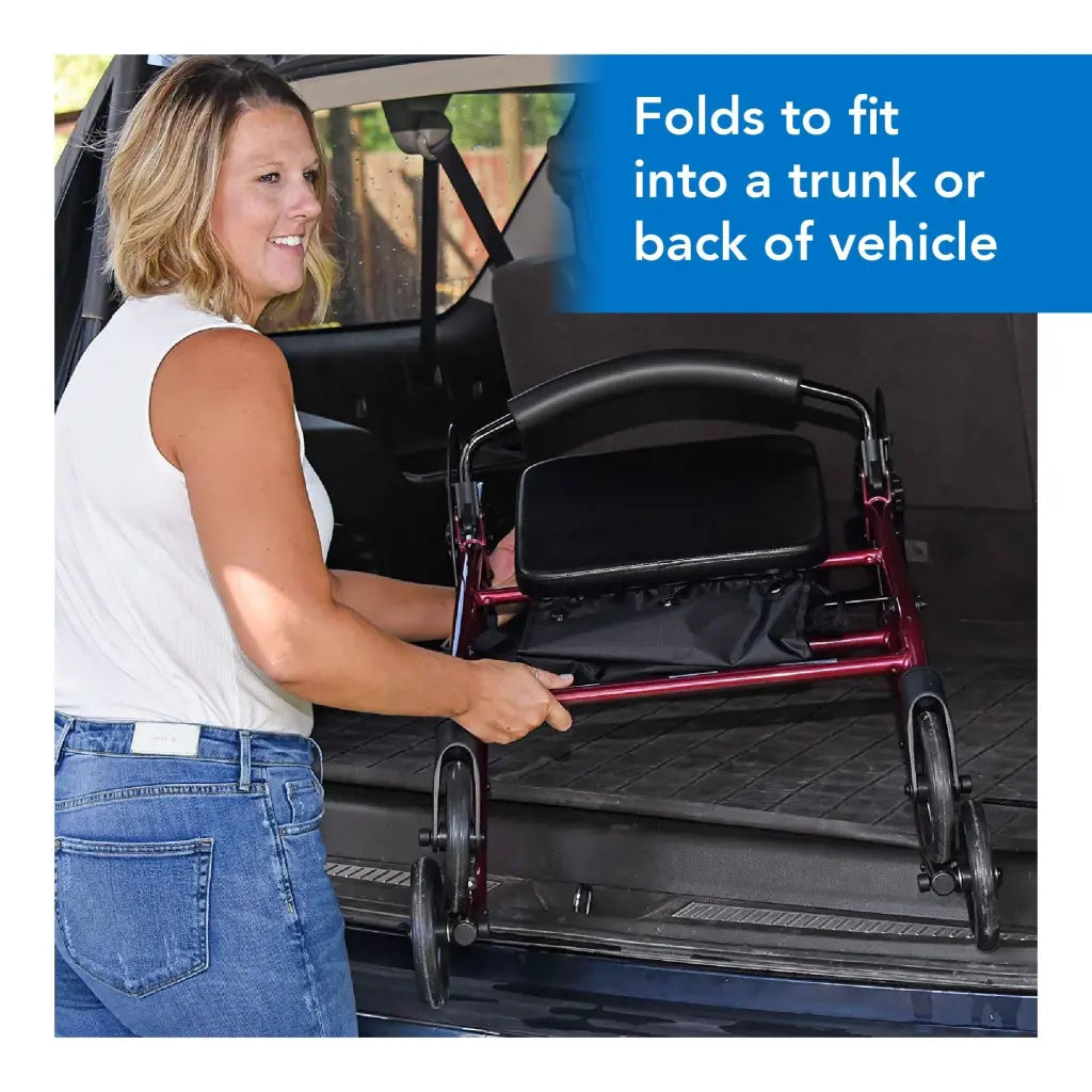 ProBasics Deluxe Aluminum Rollator, 8-Inch Wheels