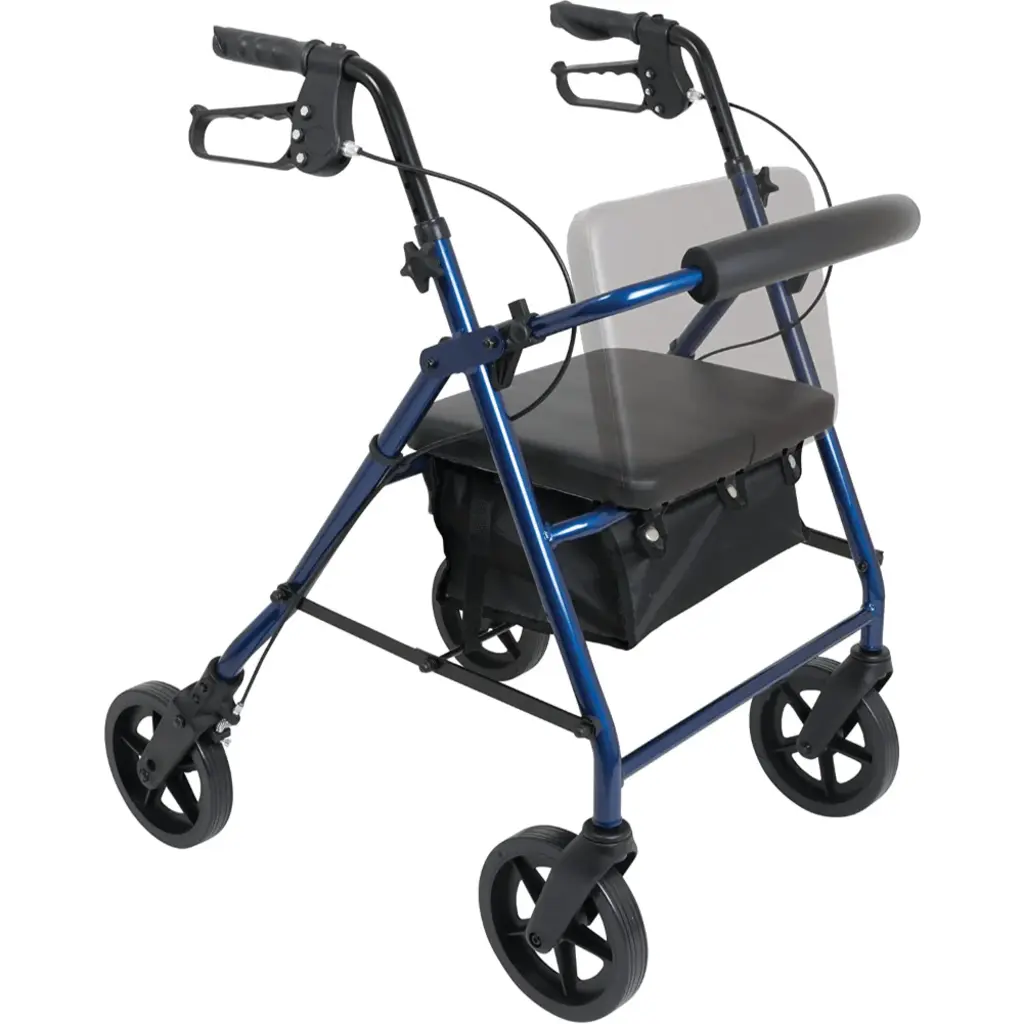 ProBasics Deluxe Aluminum Rollator, 8-Inch Wheels