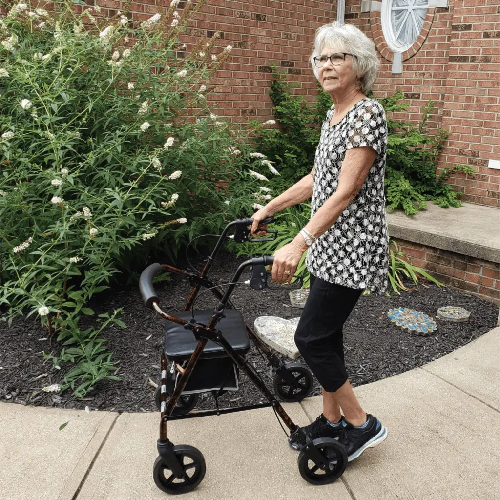 ProBasics Deluxe Aluminum Rollator, 8-Inch Wheels