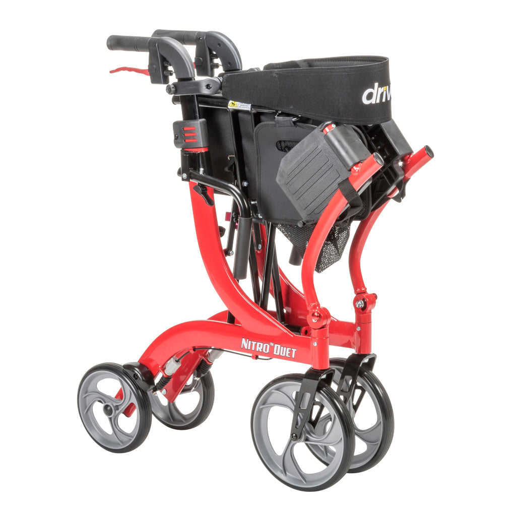 Drive Medical Nitro® Duet Rollator and Transport Chair