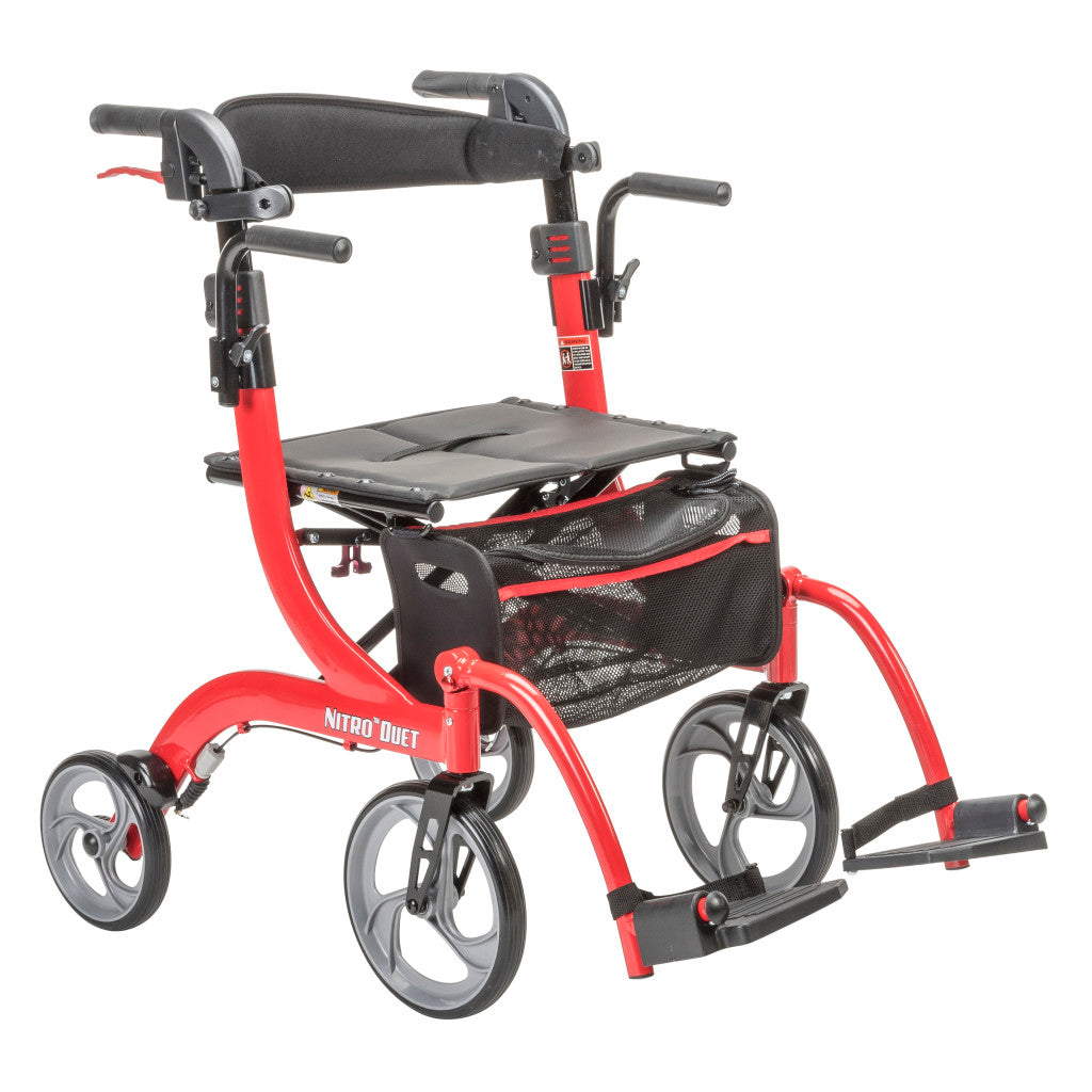 Drive Medical Nitro® Duet Rollator and Transport Chair