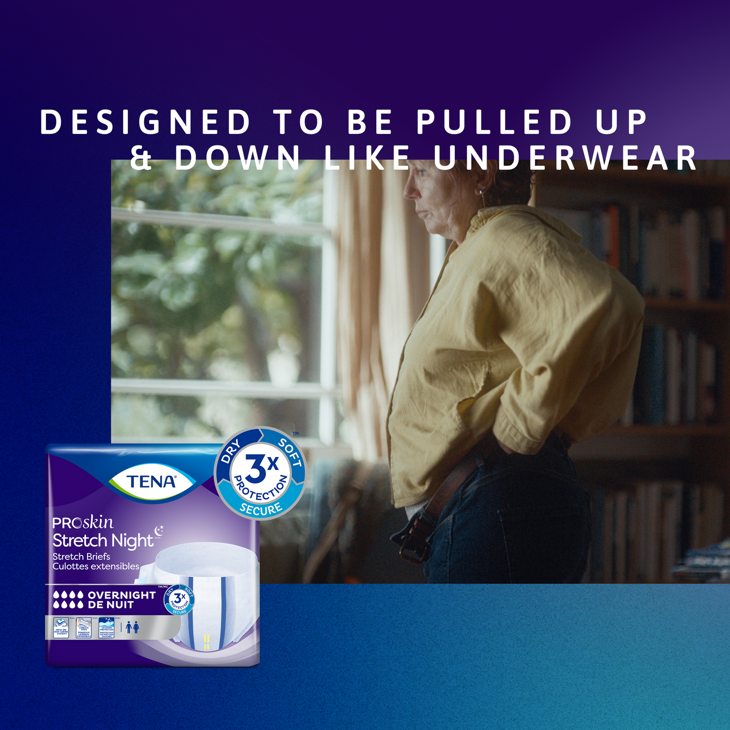 TENA® ProSkin Overnight Stretch Briefs