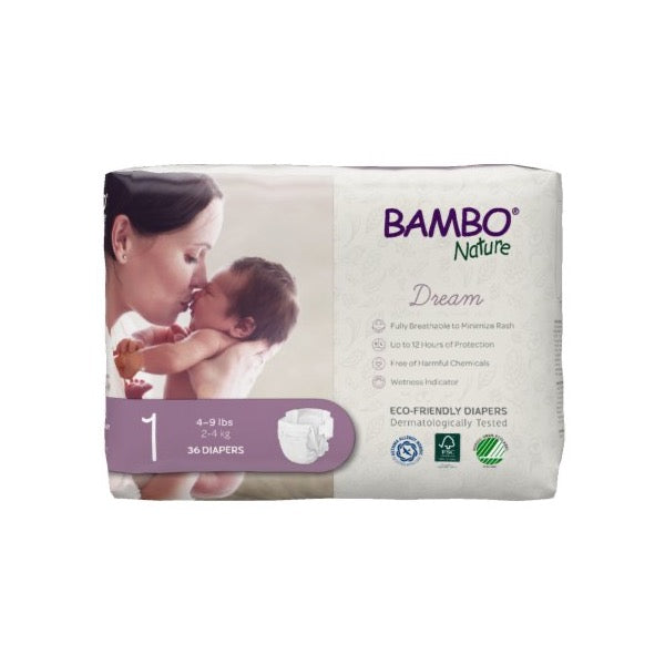 Abena® Bambo Nature Baby Diapers 4 to 9 lbs. Bag of 36 
