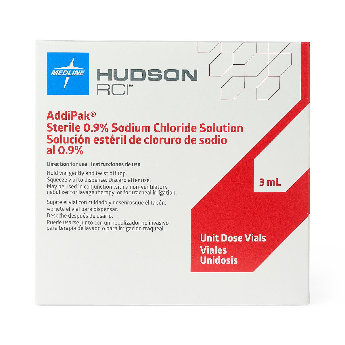 Hudson RCI Addipak Respiratory Inhalation Solution 3 mL