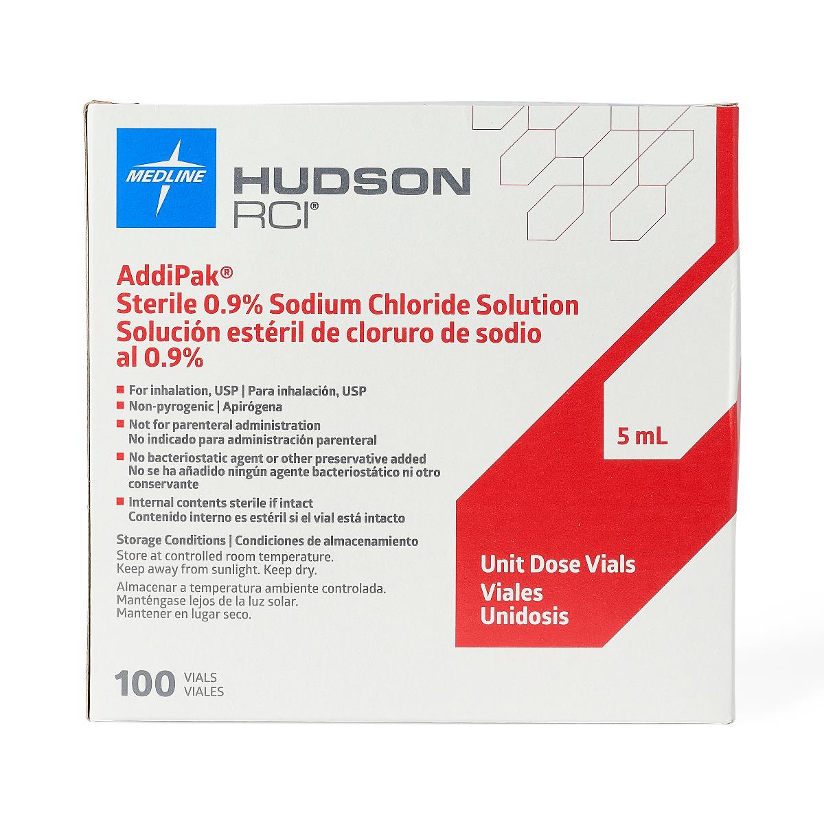 Hudson RCI Addipak Respiratory Inhalation Solution 5 mL
