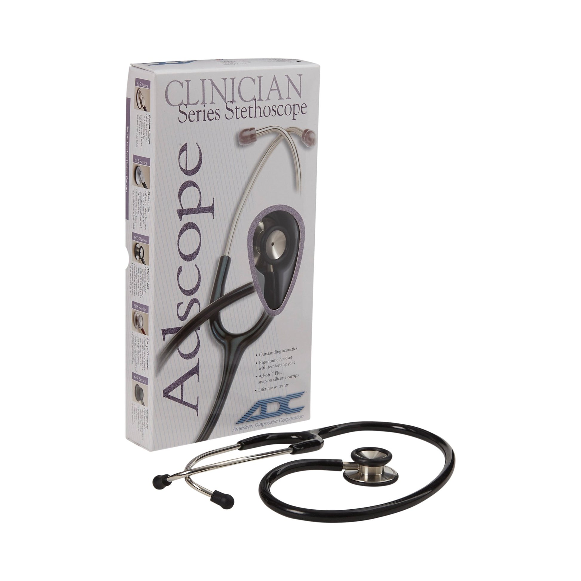 Adscope™ 603 Classic Stethoscope Burgundy 