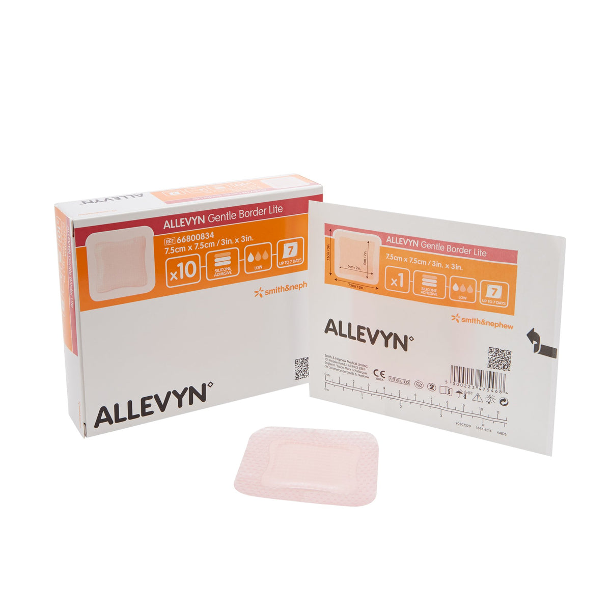Allevyn Gentle Border Lite Silicone Dressings Foam Dressing 1 Each 
