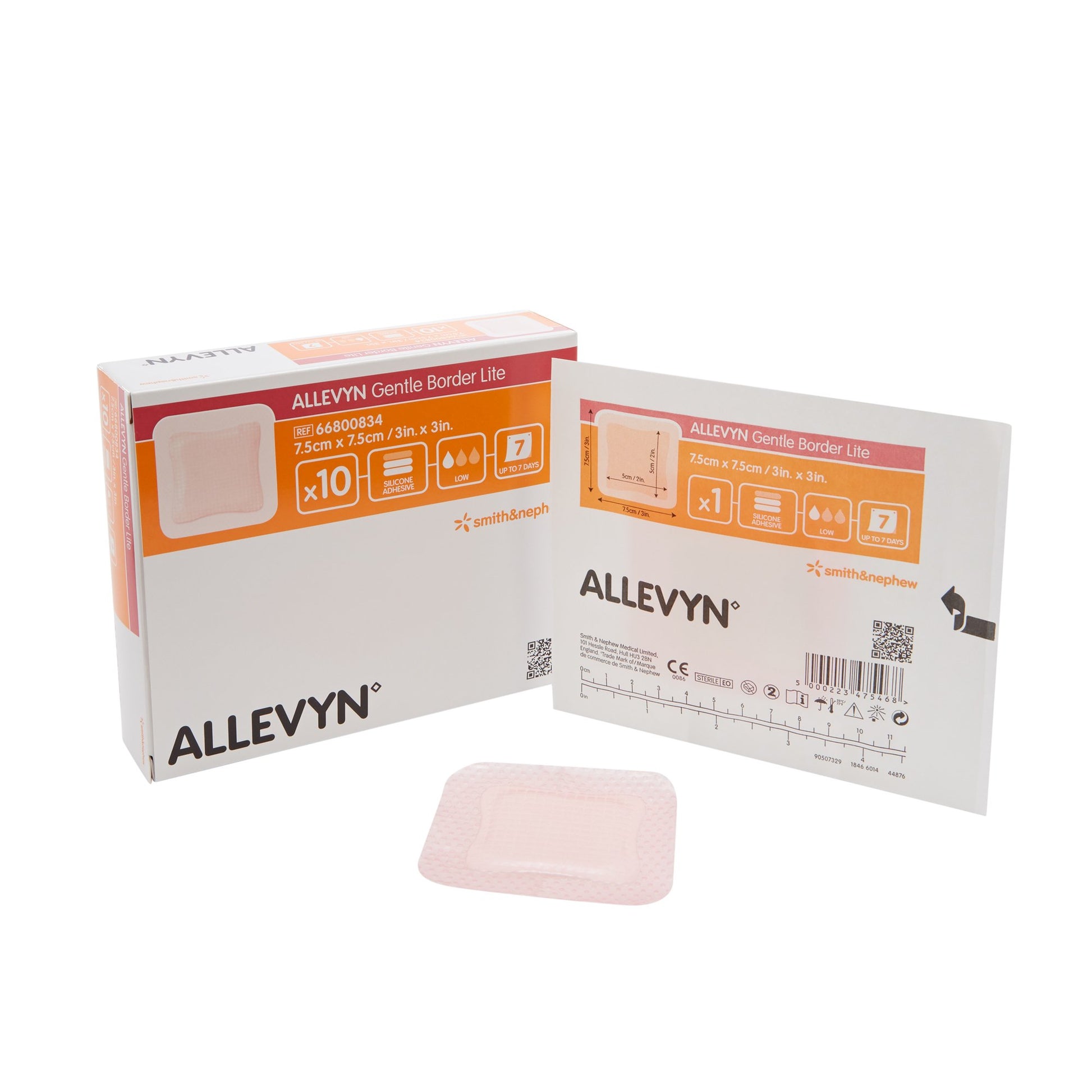 Allevyn Gentle Border Lite Silicone Dressings Foam Dressing 1 Each 