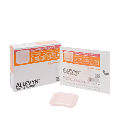 Allevyn Gentle Border Silicone Dressings Foam Dressing 2" x 2" 1 Each 