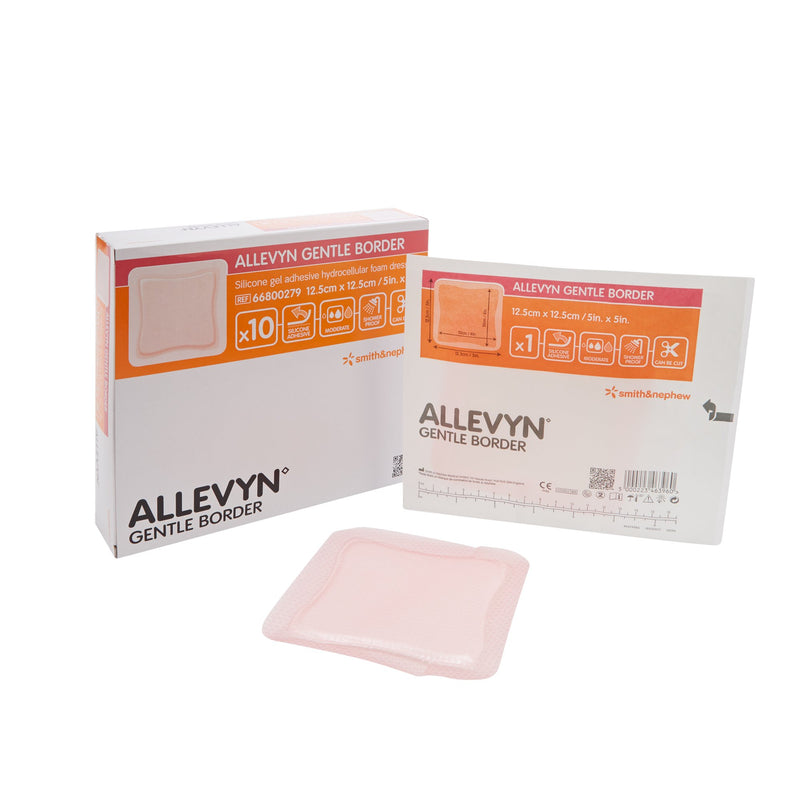 Allevyn Gentle Border Silicone Dressings Foam Dressing 2" x 2" 1 Each 