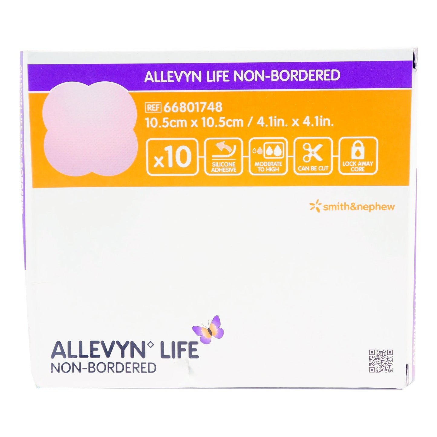 Allevyn Life Nonadhesive without Border Silicone Dressings Foam Dressing 1 Each 