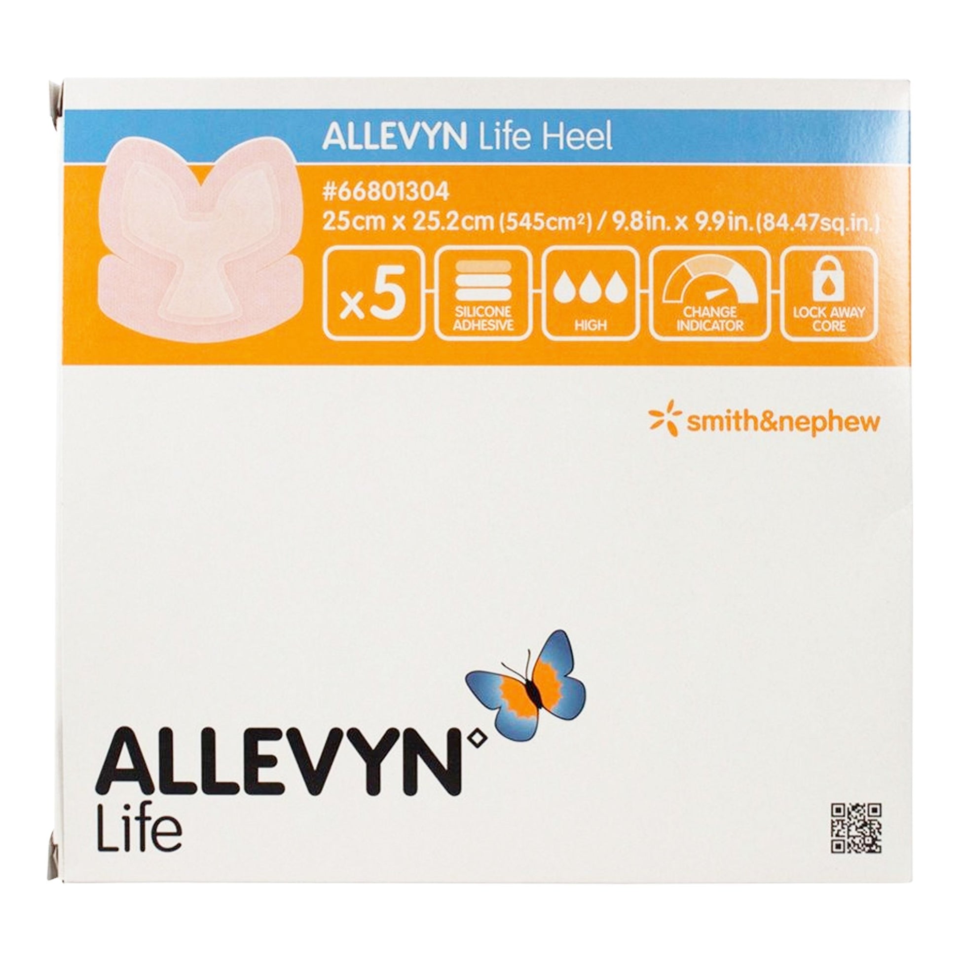 Allevyn Life Silicone Dressings Adhesive with Border Silicone Dressings Foam Dressing 4" x 4" 1 Each 