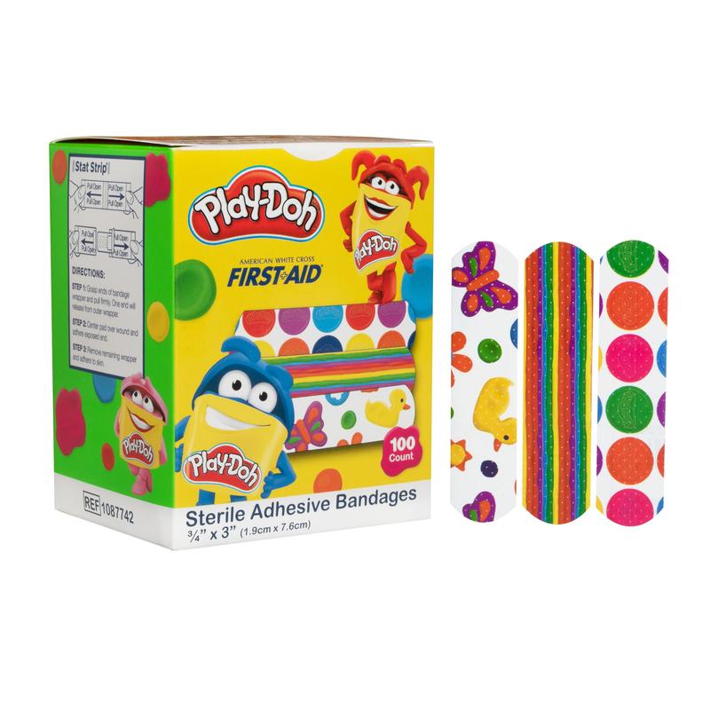 American® White Cross Kid Design Monopoly ¾" x 3" Box of 100