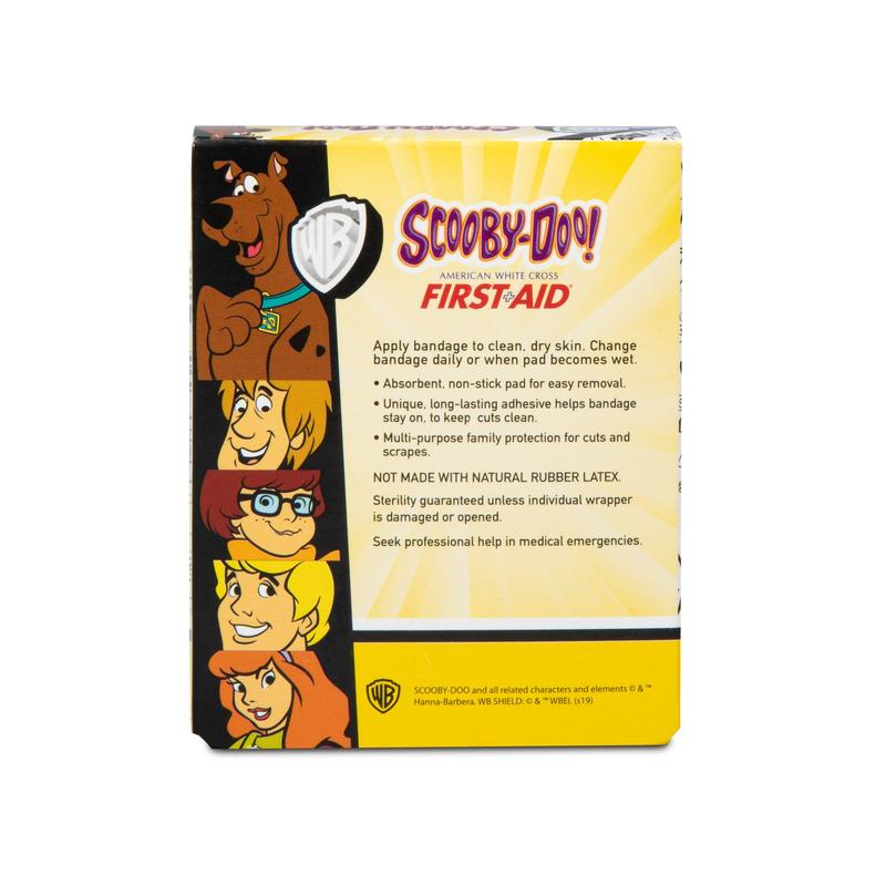 American® White Cross Stat Strip® Adhesive Spot Bandage Scooby Doo ⅞" Box of 100