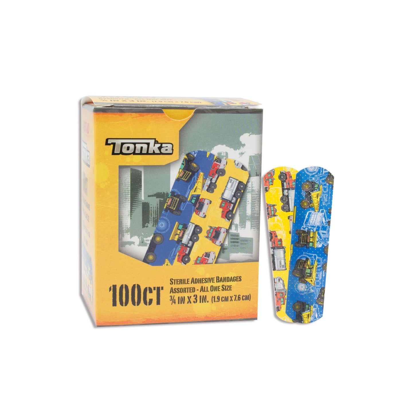 American® White Cross Stat Strip® Kid Design Antman / Hulk / Black Widow ¾" x 3" Box of 100