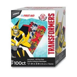 American® White Cross Stat Strip® Kid Design Antman / Hulk / Black Widow ¾" x 3" Box of 100