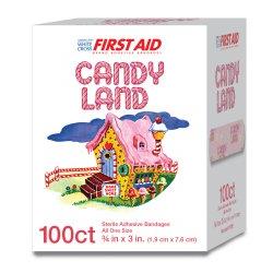 American® White Cross Stat Strip® Kid Design Antman / Hulk / Black Widow ¾" x 3" Box of 100