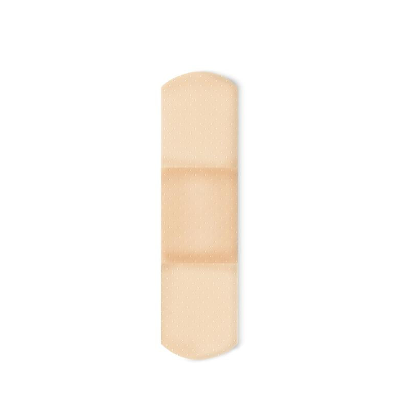 American® White Cross Stat Strip® Tan Adhesive Strip Tan ¾" x 3" Box of 100