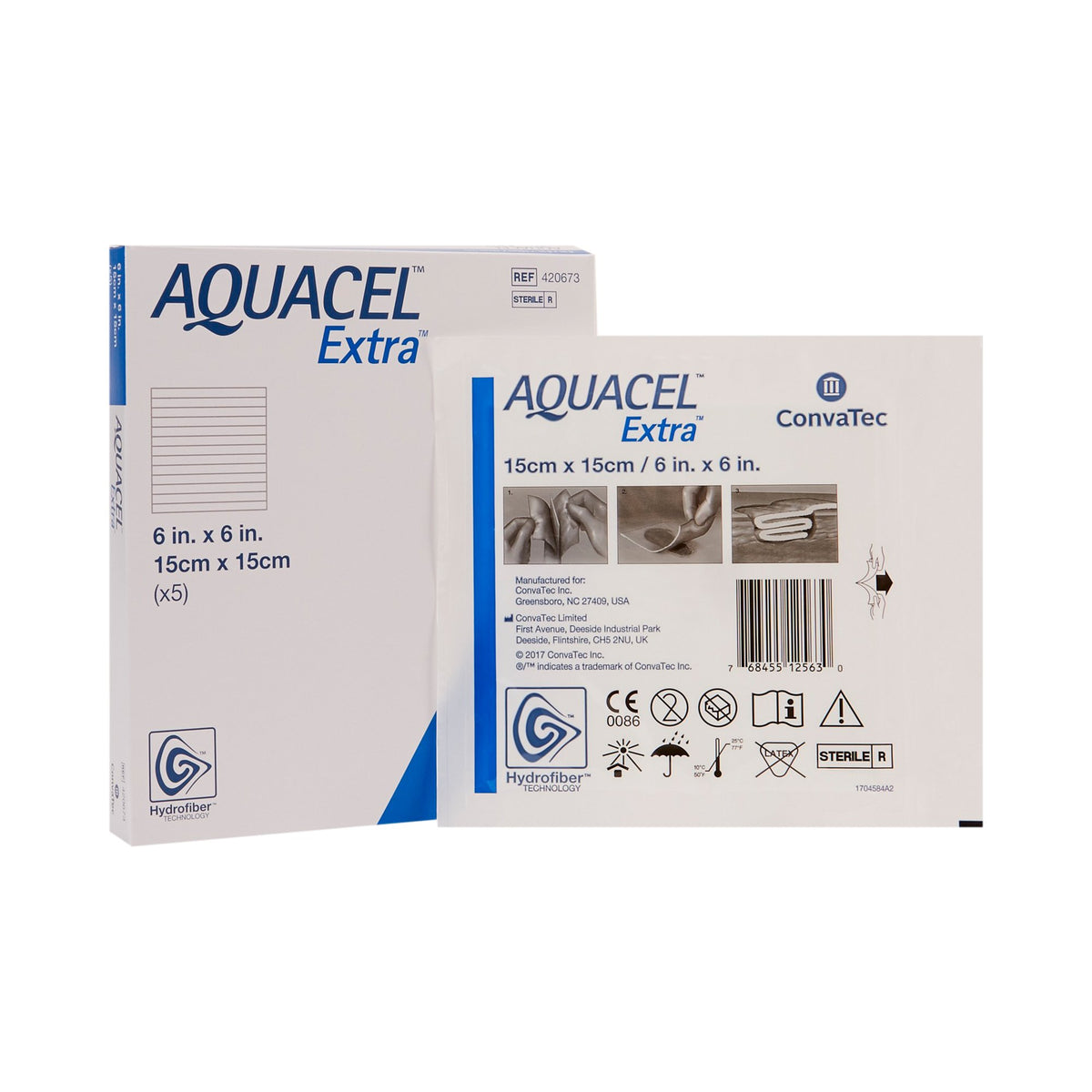 Aquacel® Extra™ Gelling Fiber Wound Dressing 2" x 2" 1 Each 