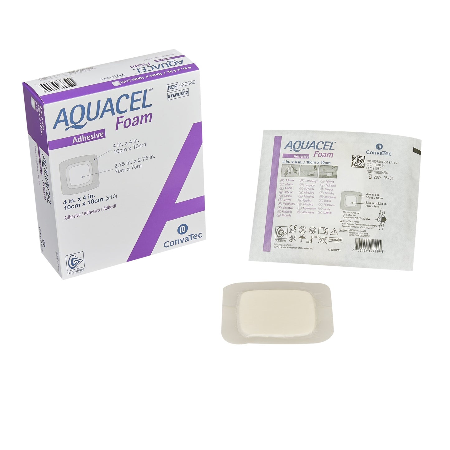 Aquacel® Silicone Dressings Adhesive with Border Silicone Dressings Foam Dressing 3⅕" x 3⅕" 1 Each 