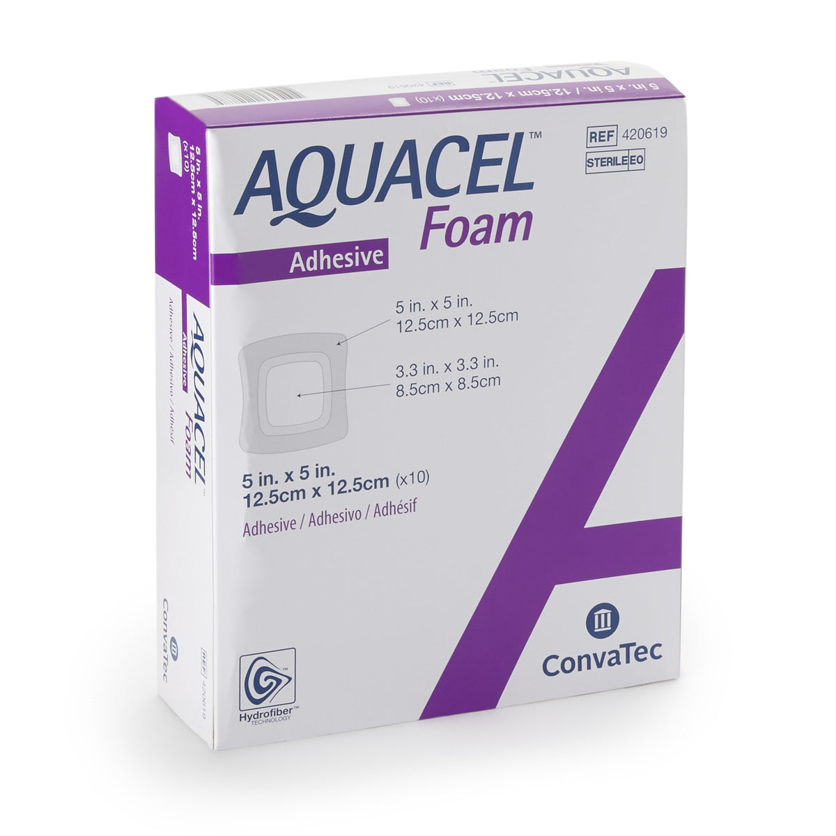Aquacel® Silicone Dressings Adhesive with Border Silicone Dressings Foam Dressing 3⅕" x 3⅕" 1 Each 