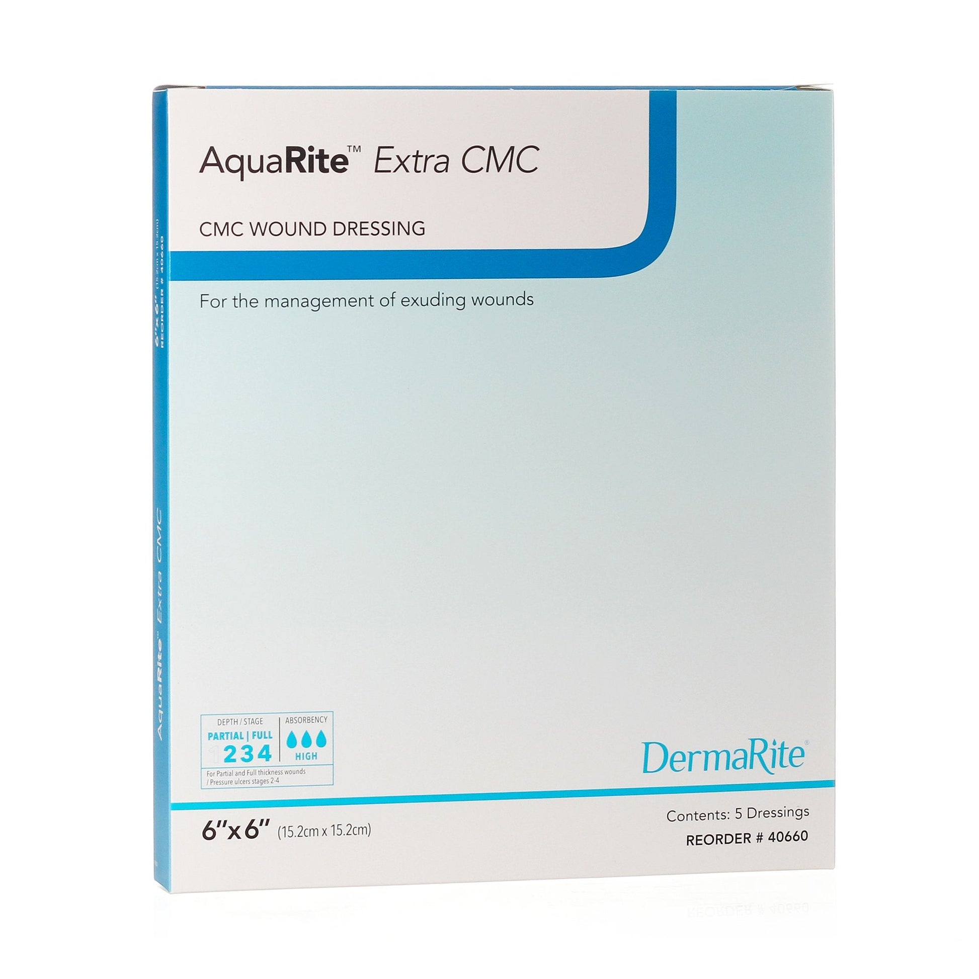 AquaRite Extra CMC Gelling Fiber Wound Dressing " x 18" 1 Each 