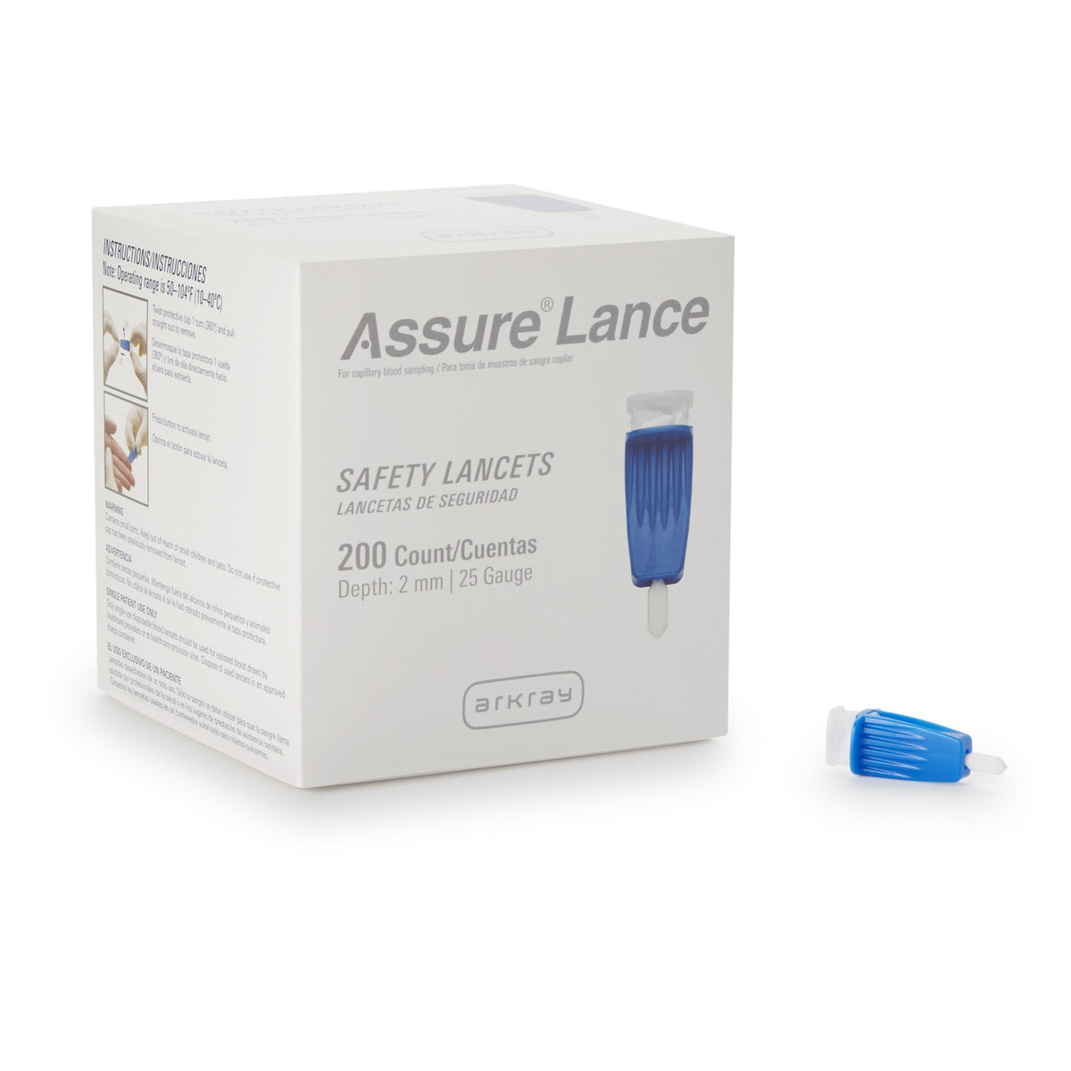 Assure® Lance Safety Lancet 21 Gauge Box of 100 