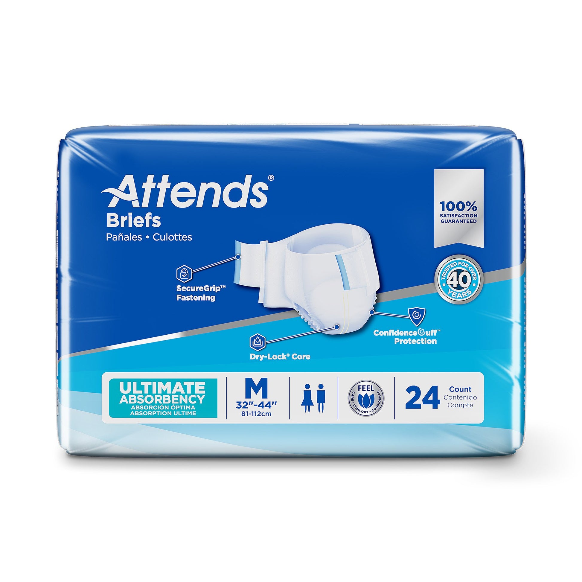 Attends® Advanced Briefs M Bag of 24 