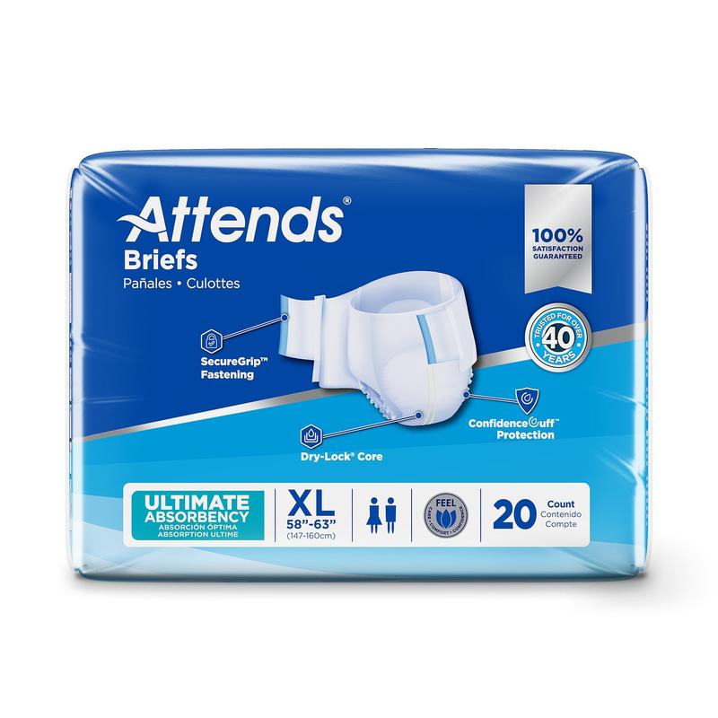 Attends® Advanced Briefs M Bag of 24 