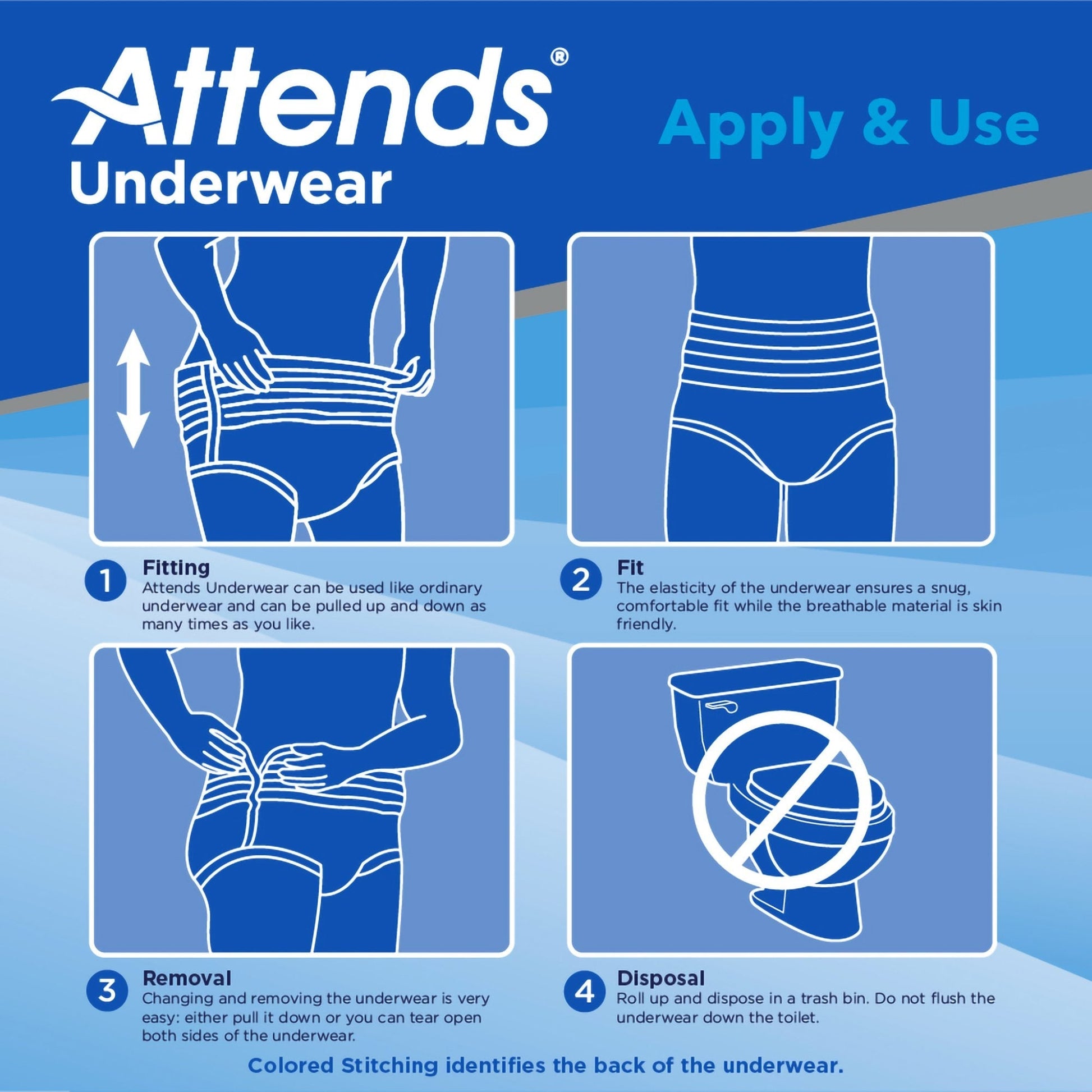 Attends® Advanced Underwear S Bag of 20 