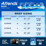 Attends® Advanced Unisex Adult Incontinence Briefs M | 32-44 in Bag of 24 