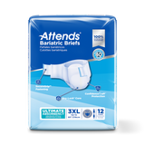 Attends® Bariatric Briefs 2XL Bag of 12 