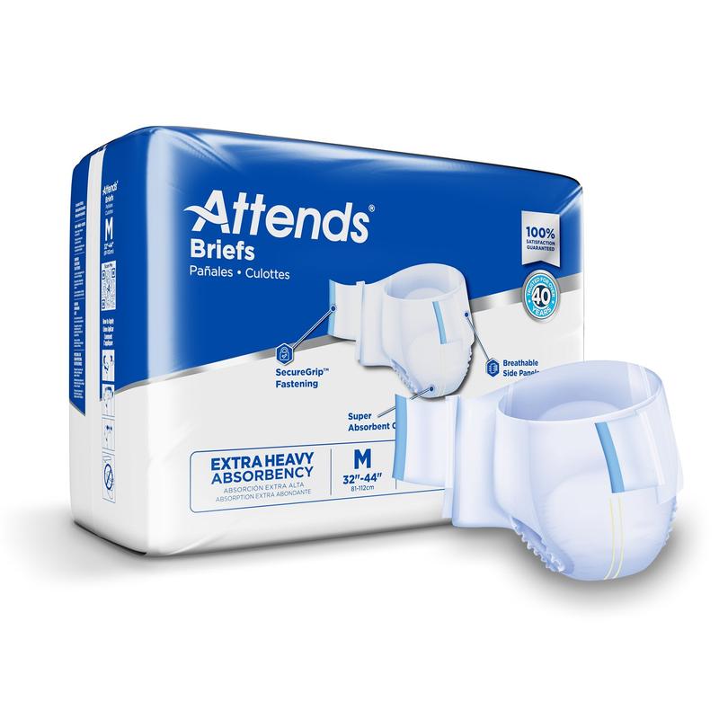 Attends® Care Advanced Briefs M Bag of 24 