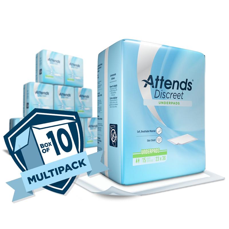 Attends® Discreet Underpads 23 x 36 Inch Bag of 15 