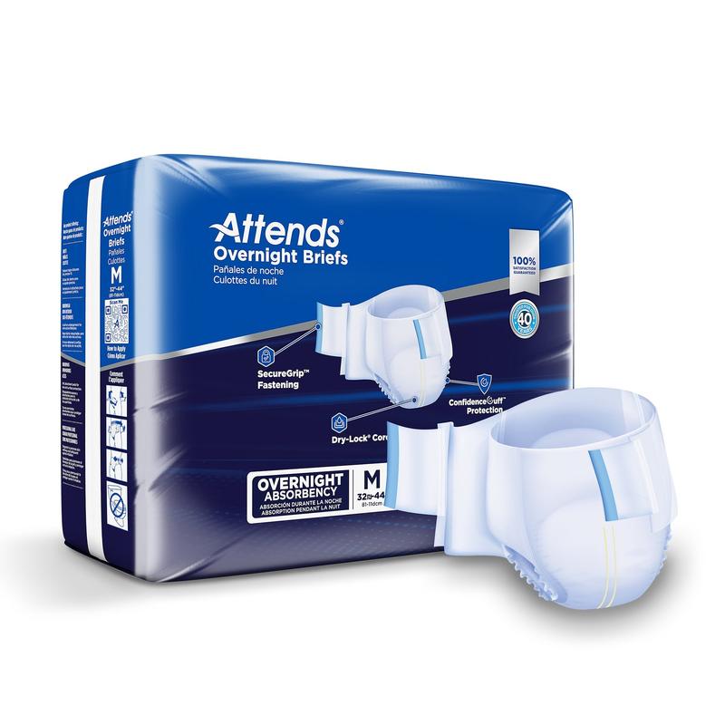 Attends® Overnight Briefs M Bag of 18 