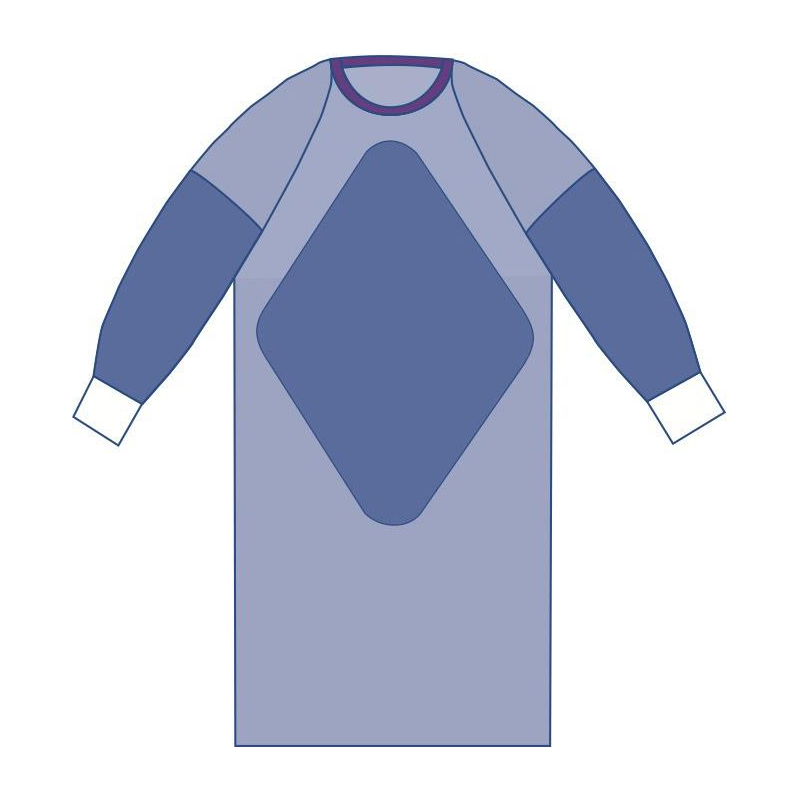 Aurora™ Sterile Fabric-Reinforced Surgical Gowns with Raglan Sleeves L Case of 30 