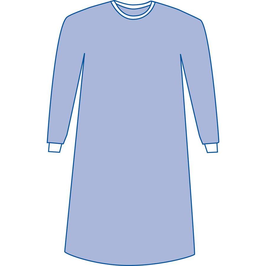 Medline DYNJP2702H Sterile Non-Reinforced Aurora Surgical Gowns with Set-In Sleeves, GOWN,AURORA,NONRNF,XL,1EA, 1 Each